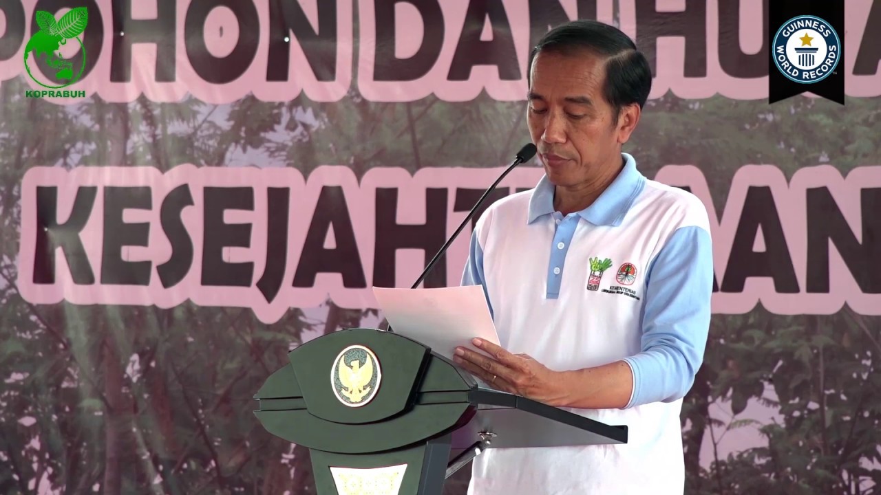 Pidato Jokowi Acara Penanaman Pohon Koprabuh